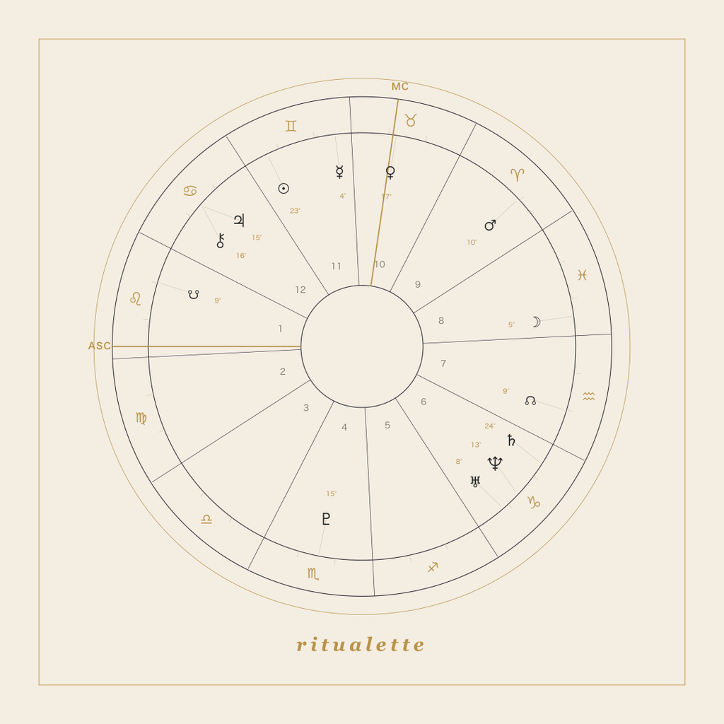birth chart reading — chart wheel (card)