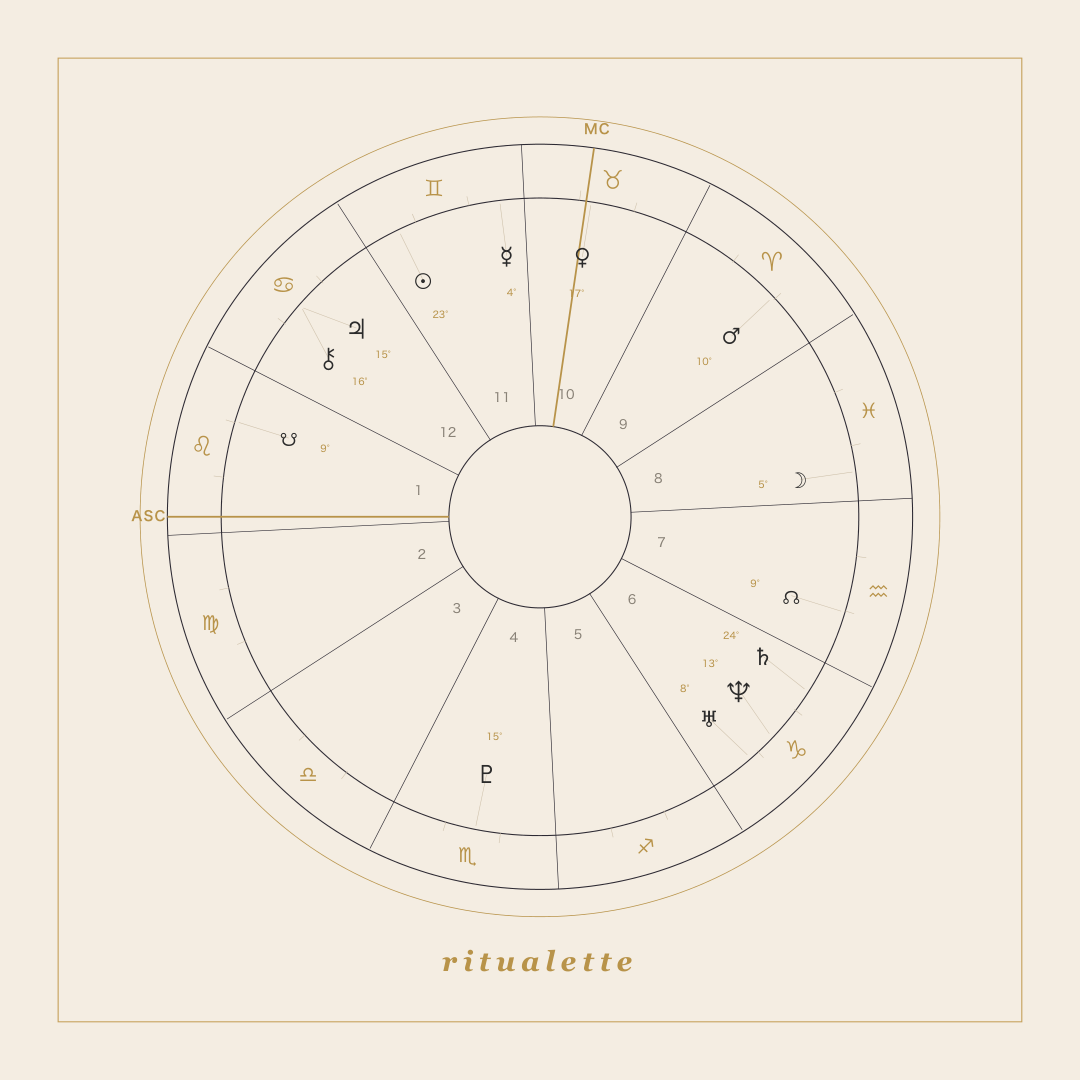 birth chart reading — chart wheel (card)