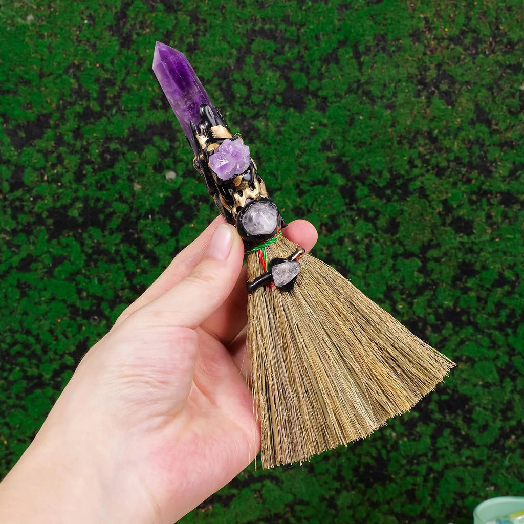 Ritualette Crystal Magic Sweeper Amethyst Tower Broom